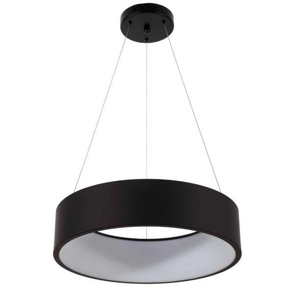 Lampa wisząca MALAGA, czarna, 24W LED, barwa ciepła 3000K