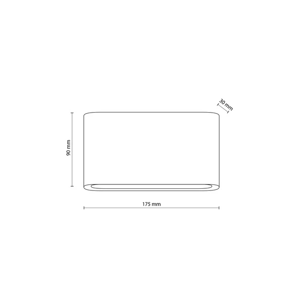 ARWENA M BLACK KINKIET IP 54