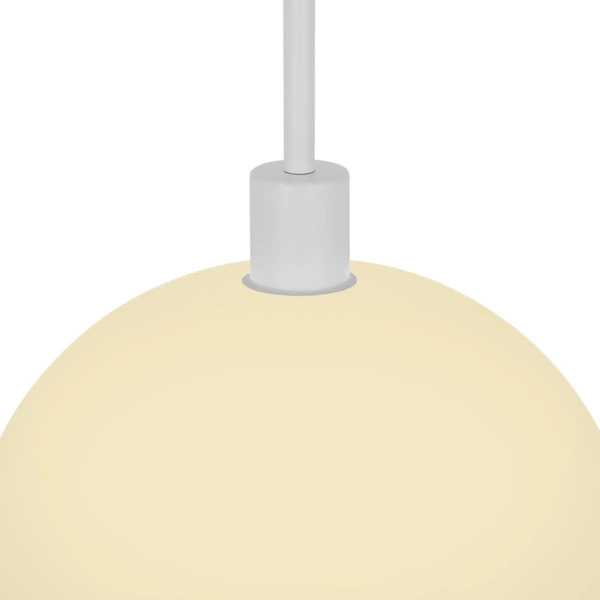 Lampa wisząca ELLEN E27 40W Szkło | Biały opal