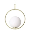 Lampa Wisząca Złota Kula Mleczna Abruzzo Rossi E27