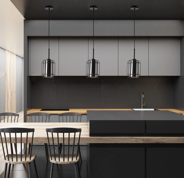 Lampa wisząca JONERA, 31-08428, czarny/dymiony, 1x40W E27