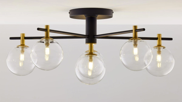 Nowoczesna Lampa sufitowa FIGARO wys. 34cm 6xG9 14W IP20 | Złoty