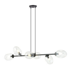 Lampa sufitowa Emibig PANDORA 6 BL TRANSPARENT 1262/6