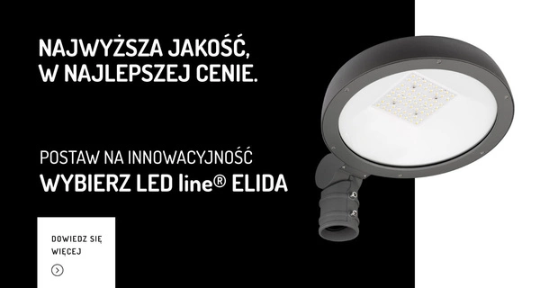 Oprawa uliczna na słupek LED ELIDA 40W 4000K neutralna IP65 | grafitowy