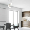 Lampa wisząca nowoczesna szklana kula SFERA WOOD V drewno/biały śr. 35cm