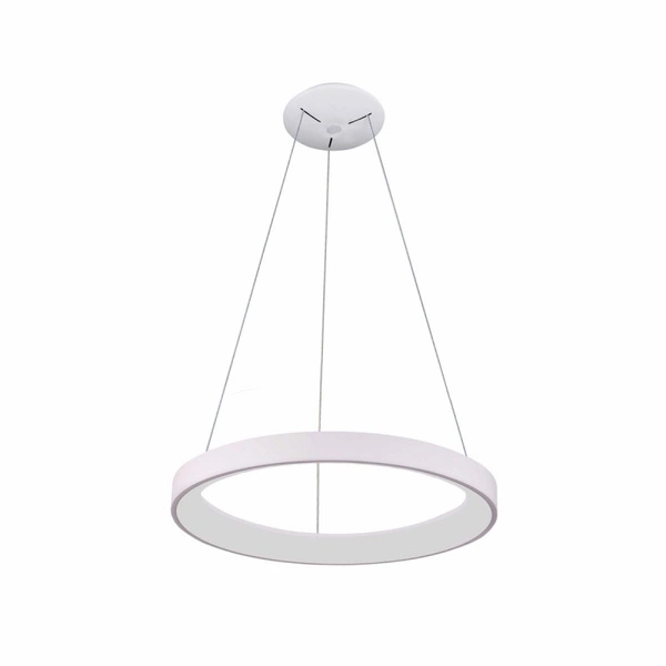 Lampa wisząca Italux Vico 58cm 48W LED barwa zmienna (CCT) | biały