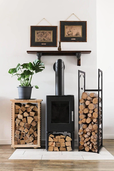 Stojak na drewno KS-23 STOJAK LIŚĆ M z serii KAJA HOME