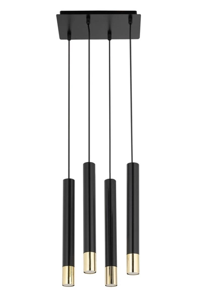 Lampa Sigma SOPEL GRAND 4 czarny/złoty lampa wisząca 33396