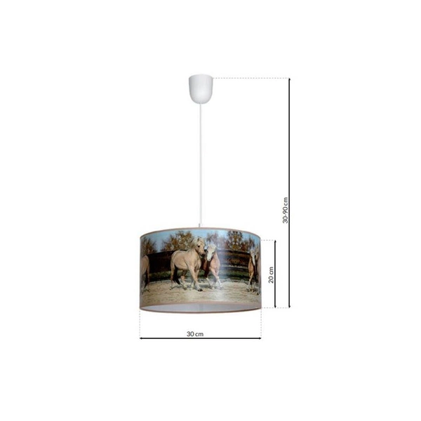 Lampa Wisząca HORSES 1xE27 MLP846