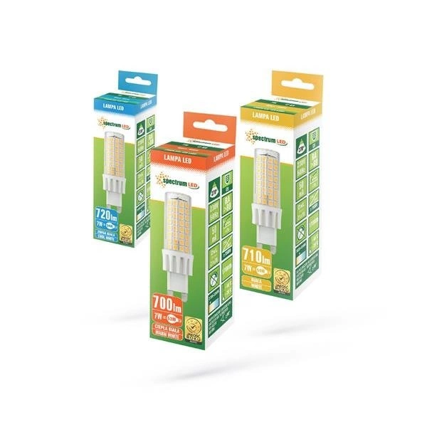 LED G9 230V 7W WW SMD SPECTRUM