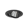 Lampa punktowa podtynkowa EGINA LED szer. 14cm 15W barwa neutralna 4000K | czarny 10558