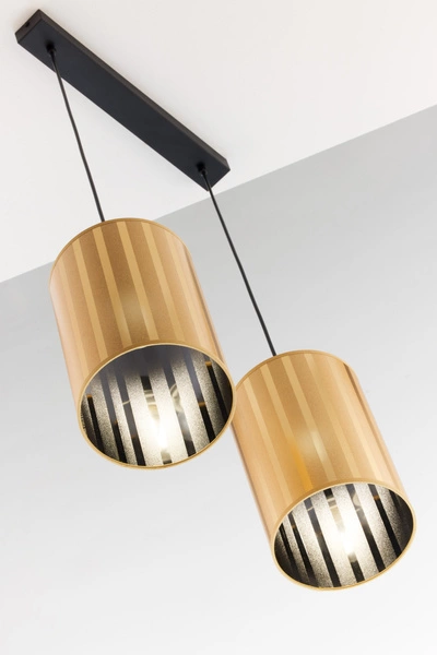 Klasyczna Lampa wisząca CORTINA wys. 100cm 2xE27 15W IP20 | złoty