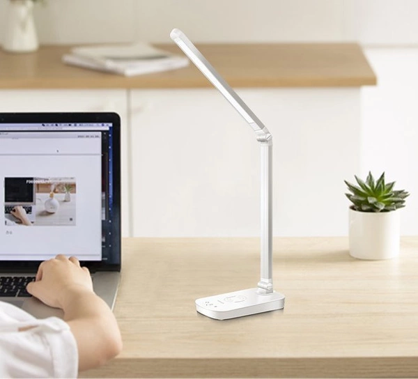 Lampa biurkowa LED LIGHT11 5W biała z ładowarką indukcyjną