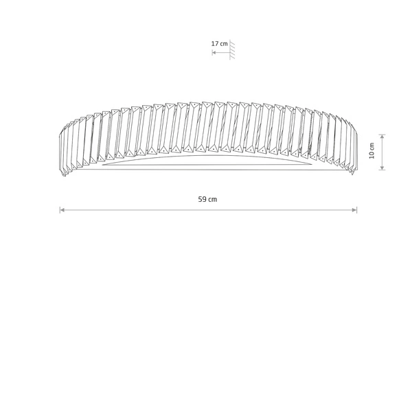 Kinkiet LUXORA LED 20W 3000K 1400lm wys.10cm szer.59cm | 11711