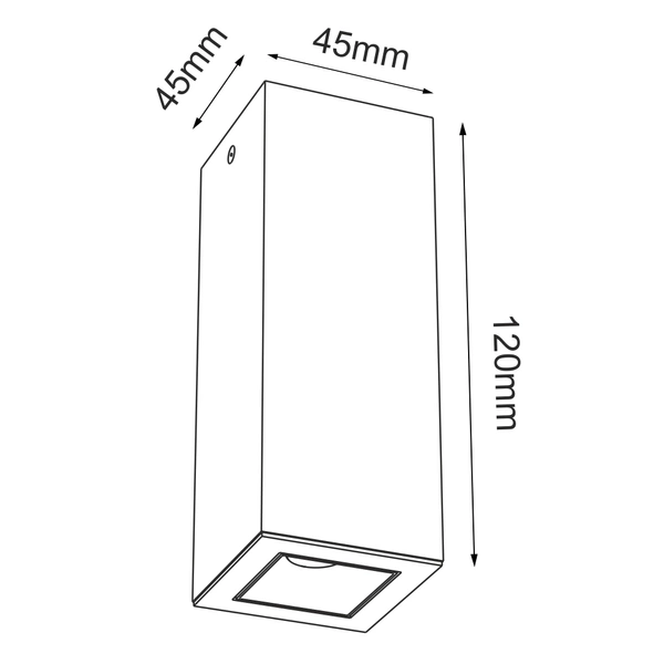 Plafon A - Glare 1 - Biały (120 mm) 4000K 1032 Antigo