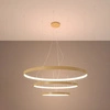 Nowoczesna lampa wisząca RIO 3, złota, 150W LED, barwa ciepła 3000K, TH.173