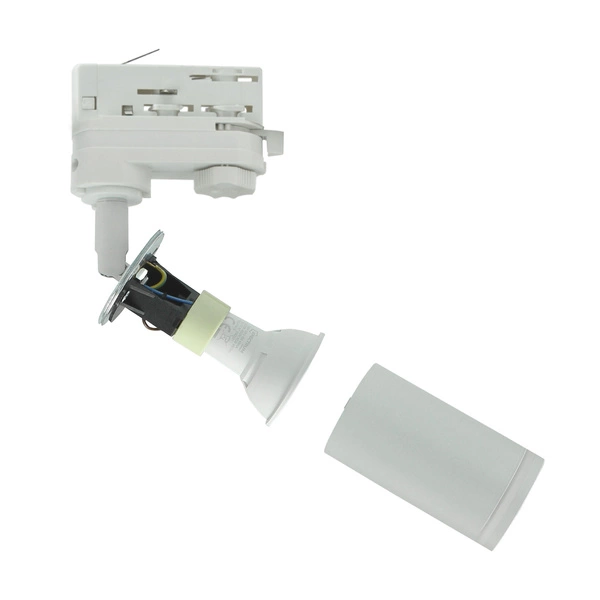 Reflektor na szynę MADARA MINI II RING GU10 SZYNOPRZEWÓD 3F GU10 IP20 55x110x185 mm | Biały