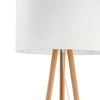 Stylowa lampa podłogowa sosna TOKYO E27 60W wys. 148cm | biały 5287