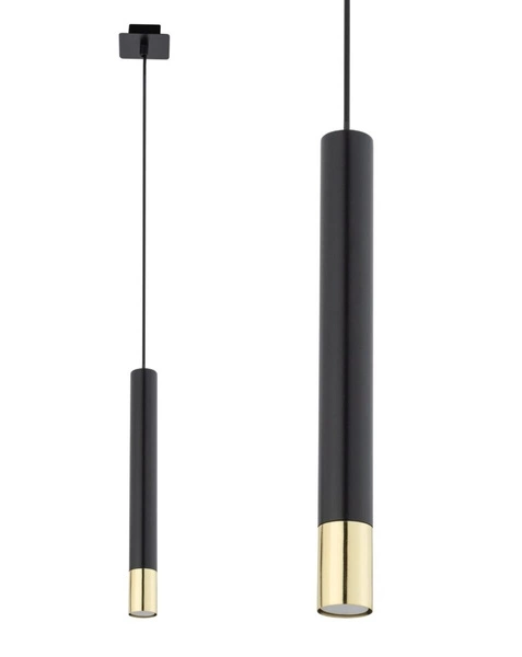 Lampa Sigma SOPEL GRAND 1 czarny/złoty lampa wisząca 33393