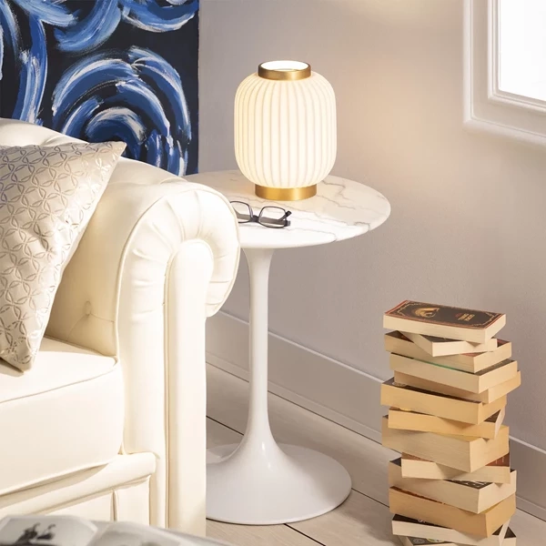 Lampa Stołowa z Porcelany Abruzzo Porcellado E14