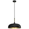 Lampa wisząca LINCOLN, MLP8030, 35 cm, czarny/złoty, 1x60W E27