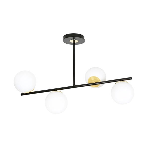 Lampa sufitowa Emibig FLOKI 4 Czarny GOLD 1022/4