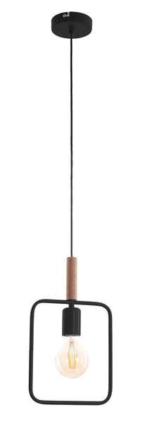 Lampa wisząca FRAME 31-73501 czarna 1x60W E27