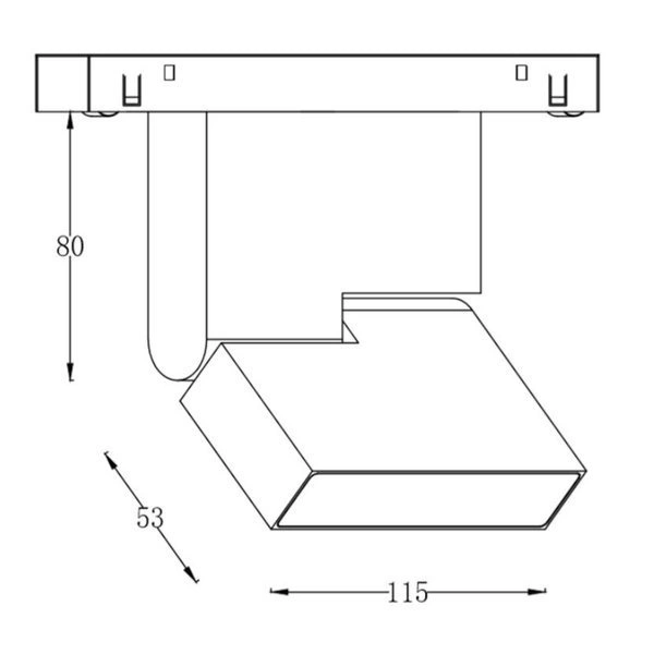 Reflektor łamany MultiLINE STRIPE SPOT 12W 3000K ciepła 120st DALI | biały