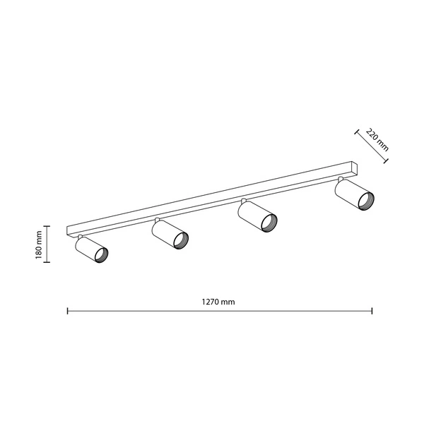 AMIS WHITE OPRAWA OŚWIETLENIOWA 4