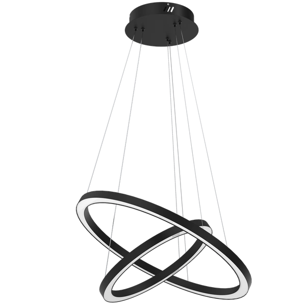 Lampa wisząca GALAXIA, ML8422, czarna, 46W LED, barwa ciepła 3500K