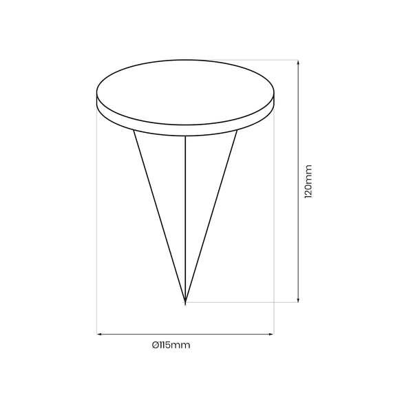 Lampa Solarna Deck 3000K IP44