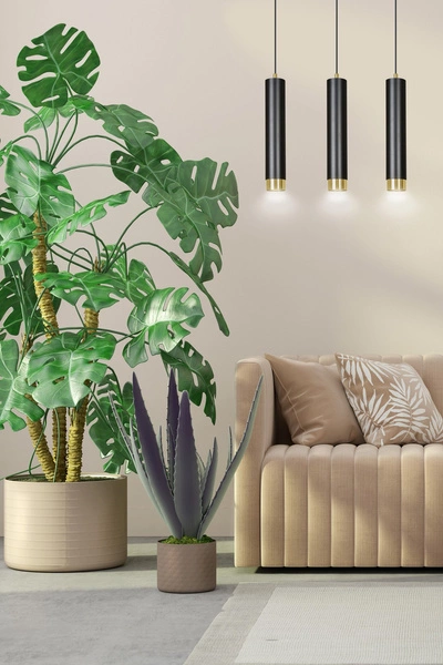 Lampa wisząca Emibig KIBO 3 BL/GOLD 644/3