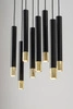 Lampa Sigma SOPEL GRAND 8 czarny/złoty lampa wisząca 33398