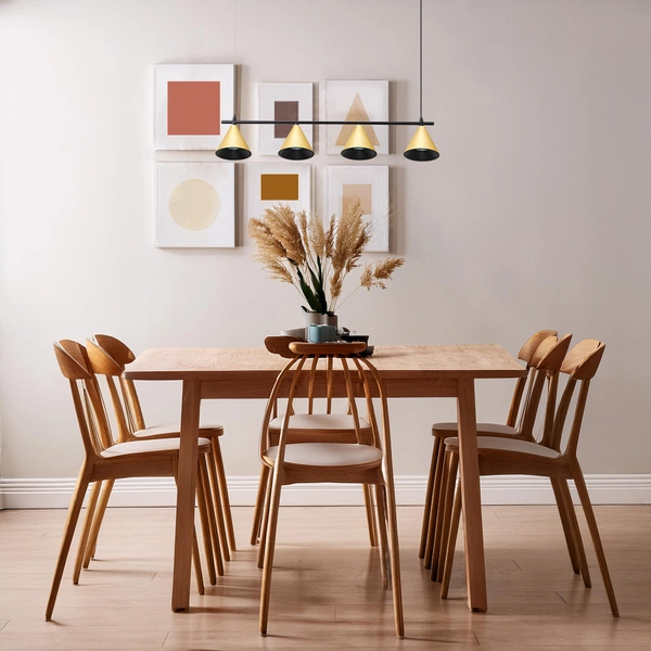 Lampa Wisząca Cone Złoty 4xGU10