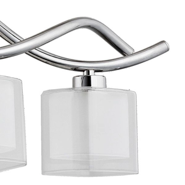 Lampa wisząca zwis ILLUSION chrom/transparentny szer. 73cm