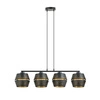 Lampa wisząca Emibig MALIA 4 Czarny/GOLD 1185/4