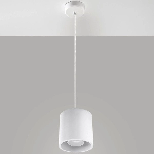 Lampa wisząca Sollux ORBIS 1 aluminium biały 12W LED, SL.0053