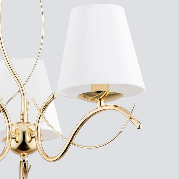 Lampa sufitowa ALFA MONZA ZŁOTA 3xE14 68cm | 27613