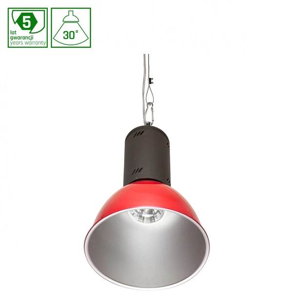 LYCAO COB LED IP40 50W 30ST RA>80 FOOD PRODUKTY MIĘSNE, CZERWONY KLOSZ &