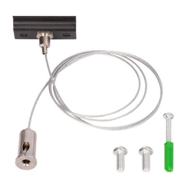 Zawiesie Prowadnica Track Czarny 1-Obwodowy