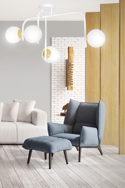 Lampa sufitowa Emibig RAGNAR 4B Biały GOLD 1033/4B