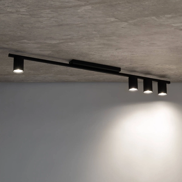 LOGAN BLACK LAMPA SUFITOWA 4 PŁ 4566