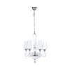 Lutecja Żyrandol 5xE14 Max,40W Biały/Transparentny/Chrom 9150502