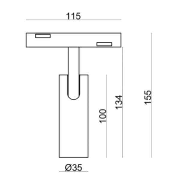 Reflektor spot oświetleniowy MultiLINE MINI SPOT 7W 3000K ciepły | biały