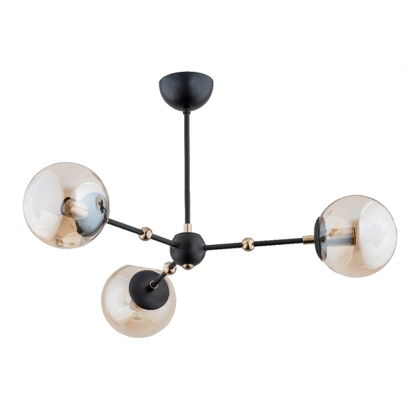 Lampa sufitowa ALFA ITORIS CZARNA 3xE14 65cm | 28363