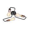 Lampa sufitowa HERPE 33-66916 czarno-miedziana 3x60W E27