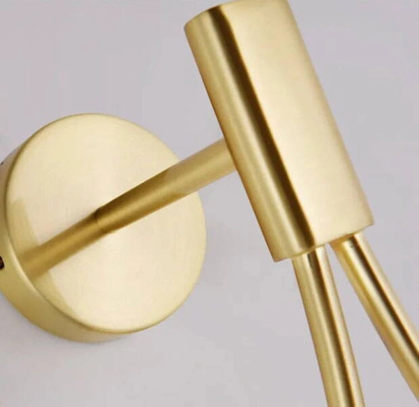 Kinkiet Złoty Kula Mleczna Abruzzo Alice G9 50cm