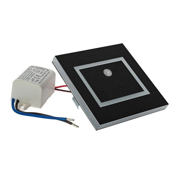Oprawa schodowa 12V, EVRA, 0,6W LED, barwa ciepła 3000K, EKS6902 z czujnikiem ruchu PIR