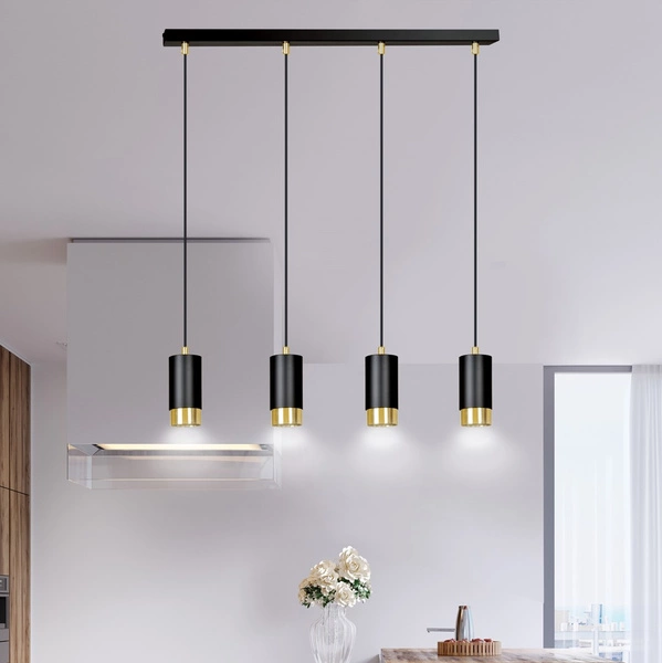 Lampa wisząca Emibig FUMIKO 4 BL/GOLD 817/4