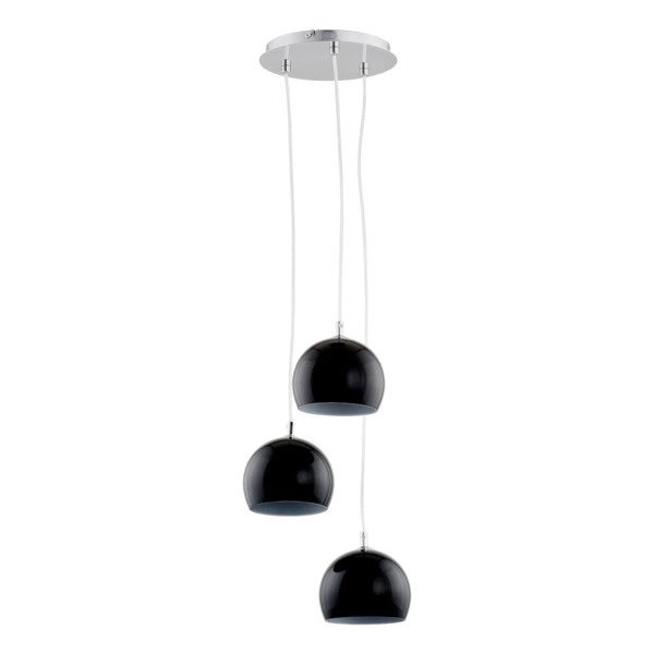 Lampa wisząca zwis WATERFALL czarna śr. 28cm